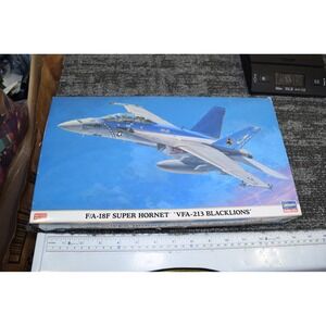HASEGAWA No. 00389 1:72 SCALE F/A-18F Super HORNET VFA-213 BLACKLIONS Model